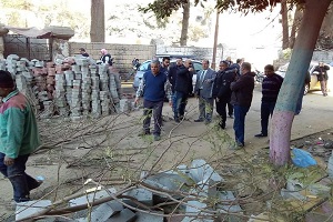 تفقد الأعمال الجارية ورفع كفاءة شارع الأصبغ