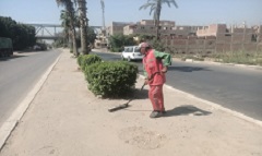 الحي يتابع الإرتقاء بمنظومة النظافة بالشوارع والميادين