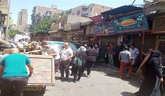 حملة بشارع باب البحر لازالة جميع الاشغالات 