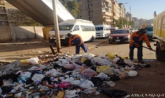 رفع مخلفات سلم مشاه 6 اكتوبر ونفق اللوادر 