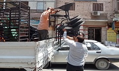 حملة لرفع الاشغالات بشارعى ترعة الجبل والمشروع
