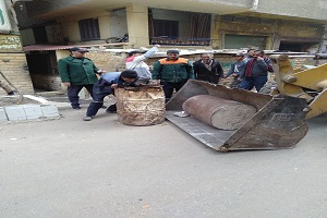 متابعة رفع الإشغالات بقيادة السيد رئيس الحي