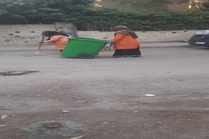 حمله لرفع كفاءة مستوى النظافة اليومية بشوارع الحي