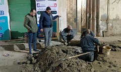 اصلاح ماسورة مياه بمنشية الصدر