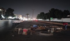 رفع كفاءة الجزيرة الوسطى بشارع الخليفة القاهر