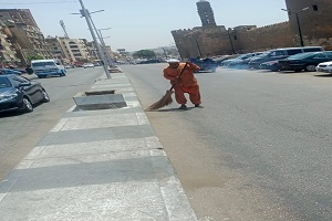 نظافة الشياخات والشوارع الرئيسية بالحي 