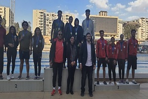 مركز شباب الجزيرة يحصد 51 ميدالية متنوعة في بطولات السباحة