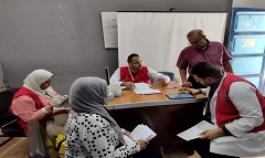 تواجد فرق طبية بمدرسة سراي القبة بنات بمنطقة الزيتون الطبية