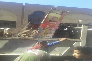 حملة لرفع الإشغالات بمناطق عمرو بن العاص والمنيل في مصر القديمة