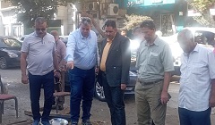 تفقد مشروعات الرصف والتبليط بنطاق الحي  