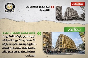 حقيقة قيام الحكومة ببيع المبانى التاريخية
