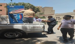 حملة مكبرة لرفع الاشغالات بنطاق الحى