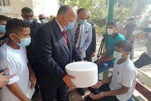 محافظ القاهرة يزور دار الهنا والسندس للأيتام ْلتقديم التهنئة بعيد الأضحى المبارك 