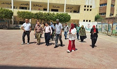 مرور رئيس الحي على المدارس لمتابعة جاهزيتها للعام الدراسي الجديد