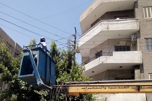 التوسع فى اعمال الإنارة التجميلية بحي مصر الجديدة