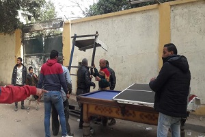 رفع الاشغالات واعاده ضبط الشارع بحي الشرابية  