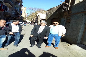 تفقد السيد رئيس الحي للأعمال التي تم تطبيقها بشوارع الحي 