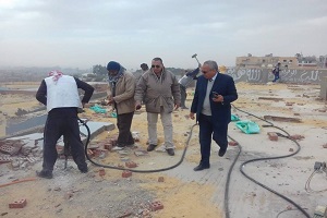 حملة مكبرة لإزالة المباني المخالفة بالمقطم