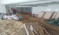 إيقاف أعمال تشطيبات داخلية بدون ترخيص بعقار 1 شارع 216  