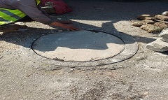 متابعة اعمال صيانة المرافق في شارع النادى