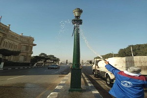 دهان البلدورات بشارع التحرير