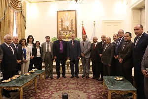 محافظ القاهرة يستقبل وفد الطائفة الإنجيلية للتهنئة بعيد الأضحى المبارك