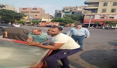 حملة لرفع الاشغالات بنطاق الحي