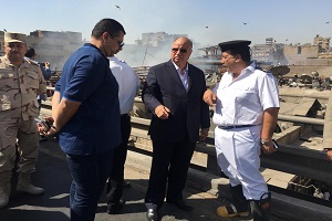 السيطرة على حريق سوق الخضار بالعتبة دون اصابات