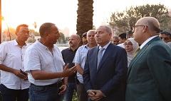 محافظ القاهرة يتفقد أعمال الصيانة الجارية بميدان التحرير